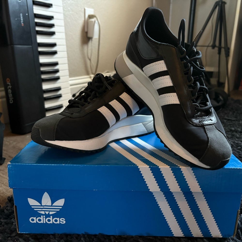 Adidas Black and White Classic Sneakers